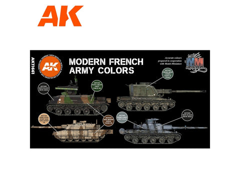 AK Interactive Prancūzų kariuomenės spalvos 3rd Gen akriliniai dažai