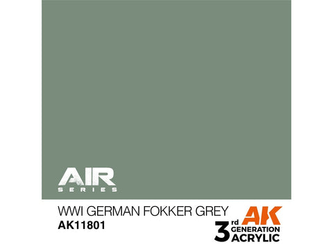 AK Interactive AIR WWI Fokker pilka akriliniai lėktuvų dažai 17ml