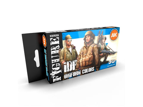 AK Interactive IDF uniformų spalvos 3Gen akrilinių dažų rinkinys