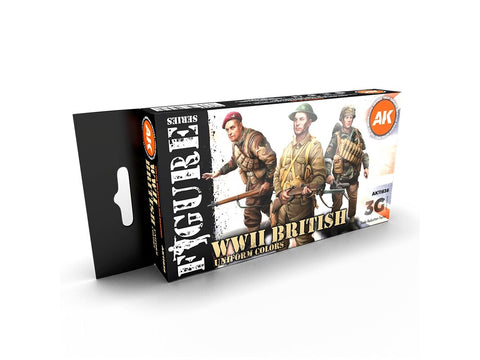 AK Interactive WW2 britų uniformų akrilinių dažų rinkinys 3Gen