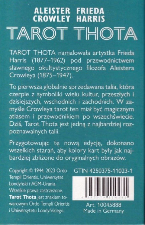 AGM: Aleister Crowley Thoth Standard Taro kortos lenkų kalba AGM - HOBI.LT 🇱🇹