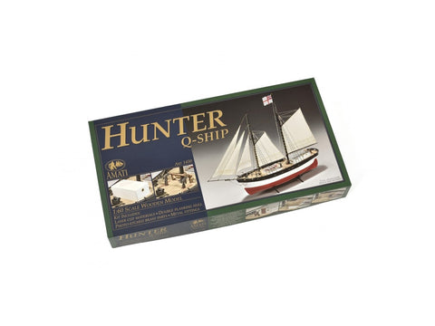 Amati Hunter Q-Ship medinis laivo modelio rinkinys 1:60