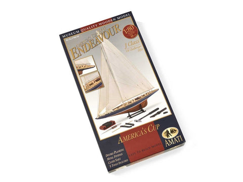 Amati Endeavour medinis laivo modelio rinkinys 1:80 su įrankiais 48 cm