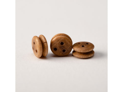 Amati graikinio riešuto jufersai 7 mm, 100 vnt., laivų modeliams