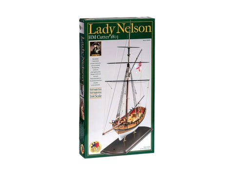 Amati Lady Nelson 1803 kuteris, 1:64 medinis laivo modelio rinkinys