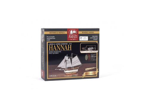 Amati Hannah laivas butelyje, medinis surinkimo rinkinys 1/300 B1355