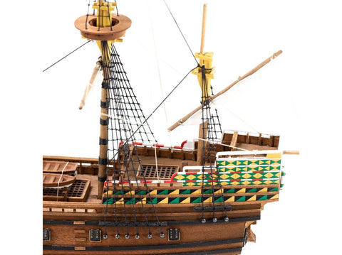 Amati Mayflower medinis laivo modelio rinkinys 1:135, pradedantiesiems 29 cm