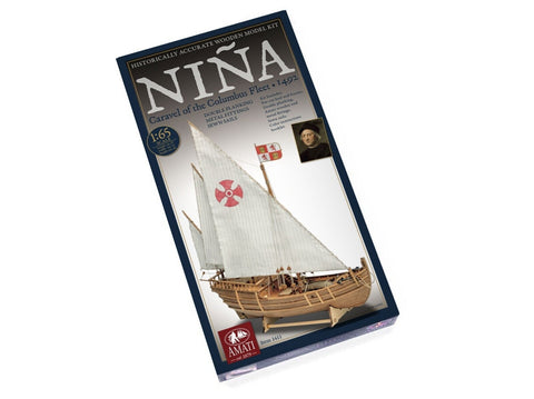 Amati Niña karavelė 1:65 – medinis surenkamas laivo modelis