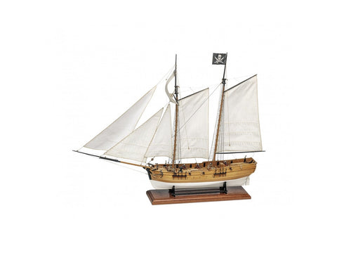 Amati piratų laivo Adventure medinis surenkamas modelis 1:60, 37 cm