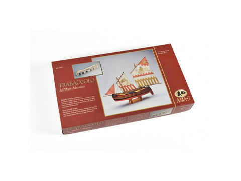 Amati Trabaccolo medinis laivo modelio rinkinys, 35 cm (B1562)