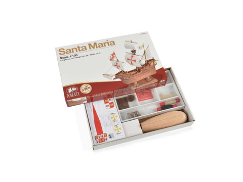 Amati Santa Maria medinis laivo modelio rinkinys 1:100, Pirmas žingsnis