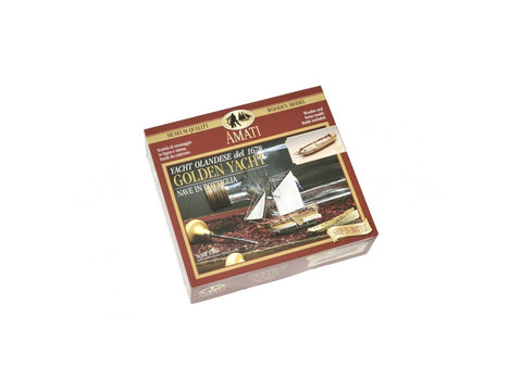 Amati olandiška jachta butelyje, medinis laivo modelio rinkinys 1:300 (B1350)