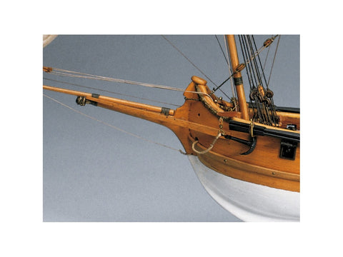 Amati Venecijos Polacca medinis burlaivio modelis 1:150, rinkinys 45 cm