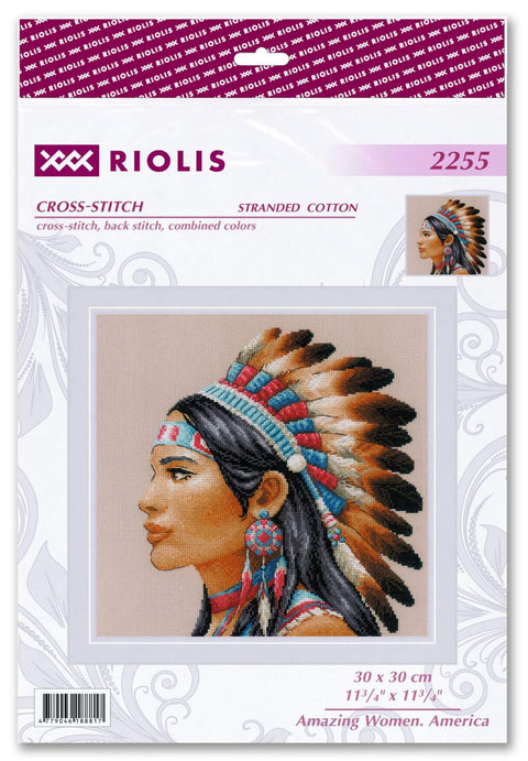 Amazing Women. America. Siuvinėjimo rinkinys iš RIOLIS Nr.: 2255 - HOBi.LT