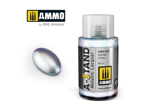 AMMO MIG A-Stand Holomatic Chrome metaliniai dažai, 30 ml