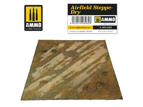 AMMO MIG AIRFIELD STEPPE-DRY kilimėlis aerodromų dioramoms 1:35–1:48