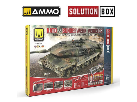 AMMO MIG Solution Box 26: NATO & Bundeswehr – dažų ir sendinimo rinkinys
