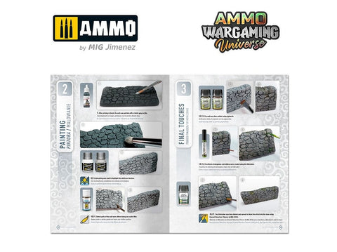 AMMO MIG Wargaming knyga Nr.11: Uolų ir sienų kūrimas dioramoms (6930)