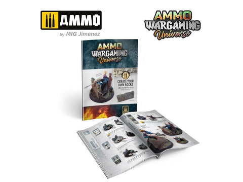 AMMO MIG Wargaming knyga Nr.11: Uolų ir sienų kūrimas dioramoms (6930)