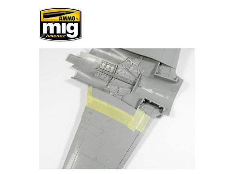 AMMO MIG neslystanti akrilo pasta, juoda, 1/72–1/48, 20 ml (AMIG2034)