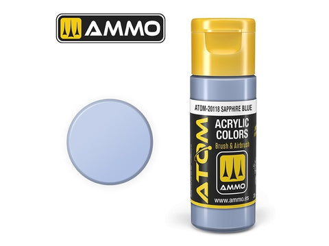 AMMO by MIG ATOM akriliniai dažai Safyro mėlyna 20 ml (20118)