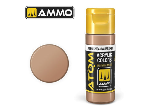 AMMO MIG ATOM akriliniai dažai Warm Skin, 20 ml, 20043