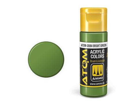 AMMO MIG ATOM akriliniai dažai ryškiai žalia, 20 ml (20084)