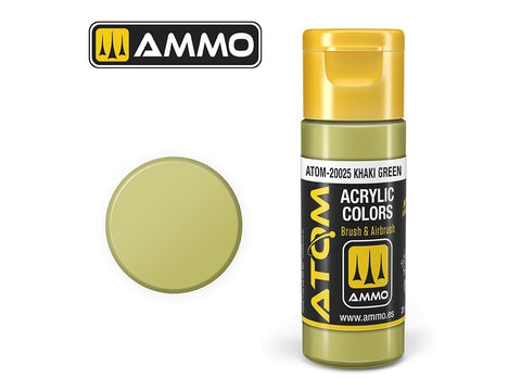 AMMO MIG ATOM akriliniai dažai Khaki Green 20 ml