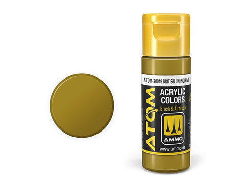 AMMO MIG ATOM akriliniai dažai Britų uniforma, 20 ml (20049)