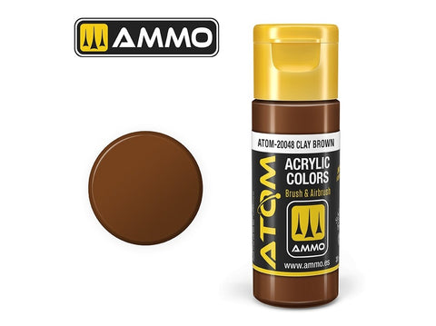AMMO MIG ATOM akriliniai dažai Clay Brown 20 ml (20048)
