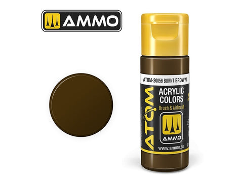 AMMO MIG ATOM akriliniai dažai Burnt Brown 20 ml (20056)