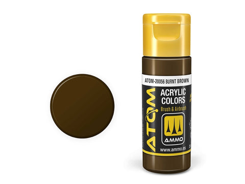 AMMO MIG ATOM akriliniai dažai Burnt Brown 20 ml (20056)