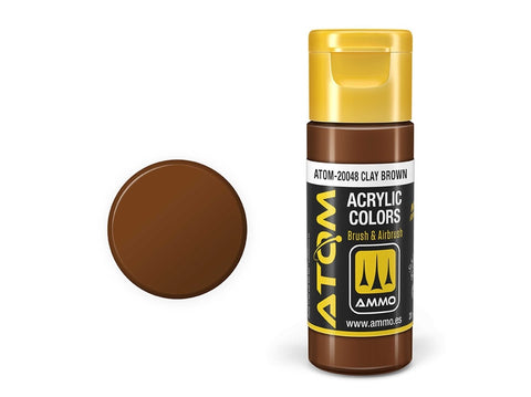AMMO MIG ATOM akriliniai dažai Clay Brown 20 ml (20048)