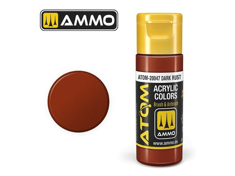 AMMO MIG ATOM akriliniai dažai Tamsi rūdis 20 ml (20047)