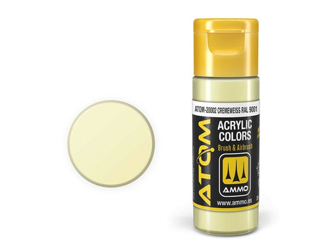 AMMO MIG ATOM akriliniai dažai RAL 9001 kreminė balta 20 ml