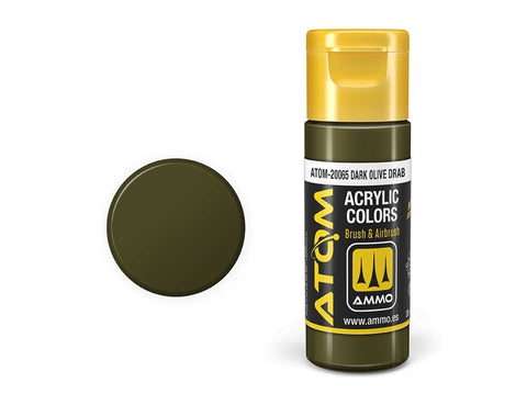 AMMO MIG ATOM akriliniai dažai Dark Olive Drab 20 ml (20065)
