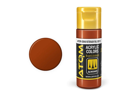 AMMO MIG ATOM akriliniai dažai Tamsi rūdis 20 ml (20047)