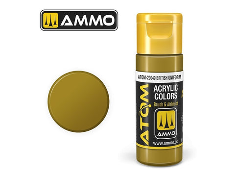 AMMO MIG ATOM akriliniai dažai Britų uniforma, 20 ml (20049)