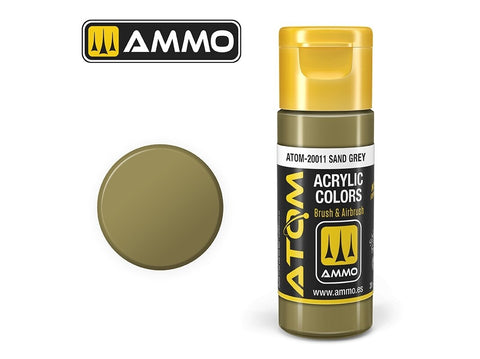 AMMO MIG ATOM akriliniai dažai smėlio pilka 20 ml (20011)