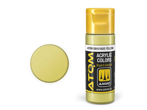 AMMO MIG ATOM akriliniai dažai Faded Yellow 20 ml (20016)