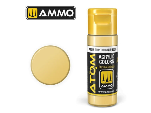 AMMO MIG ATOM akriliniai dažai Gelbbraun 8020, 20 ml (20015)