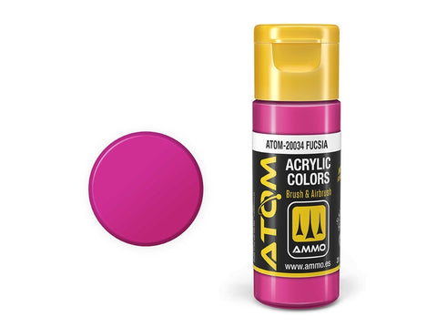 AMMO MIG ATOM akriliniai dažai Fuksija 20 ml (20034)
