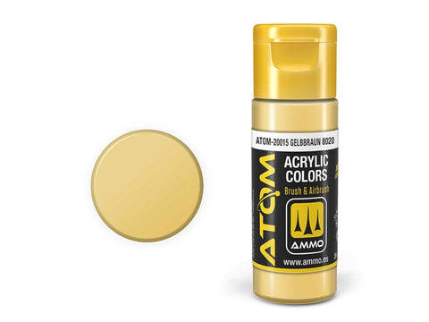 AMMO MIG ATOM akriliniai dažai Gelbbraun 8020, 20 ml (20015)