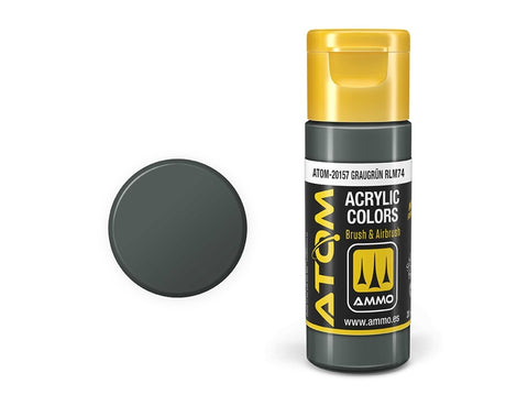 AMMO MIG ATOM akriliniai dažai RLM74 Graugrün, 20 ml (20157)