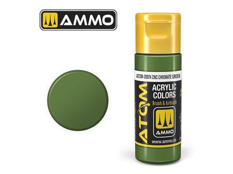 AMMO MIG ATOM akriliniai dažai Zinc Chromate Green 20 ml (20074)