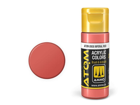 AMMO MIG ATOM akriliniai dažai Imperial Red, 20 ml (20030)