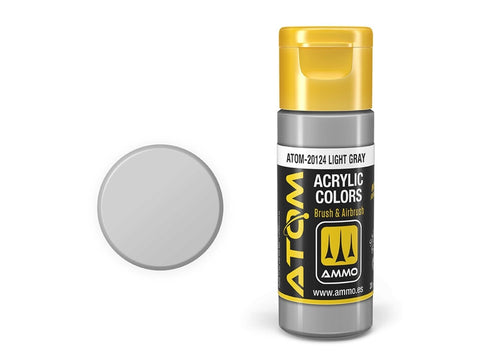 AMMO MIG ATOM šviesiai pilki akriliniai dažai modeliavimui 20 ml