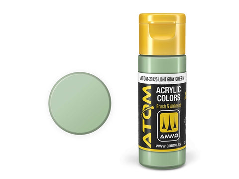 AMMO MIG ATOM akriliniai dažai Light Gray Green 20 ml (20125)