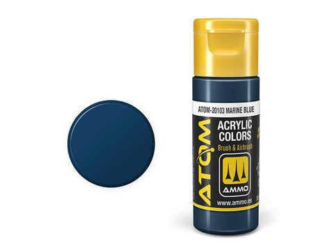 AMMO MIG ATOM akriliniai dažai Marine Blue 20 ml (20103)