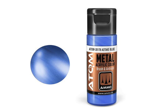 AMMO MIG ATOM akriliniai dažai Metallic Aotake Blue, 20 ml (20176)